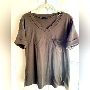 Set of 2! Deep V-Neck Loose T-Shirts
